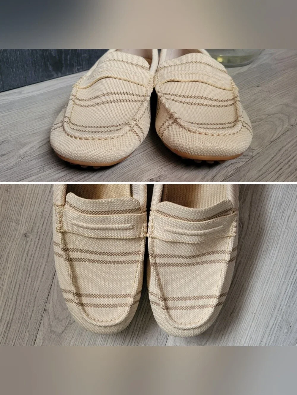 Rothy's The Driver Sandy Shore Tan & Brown Loafers, Women's US 12.5 EU 42.5